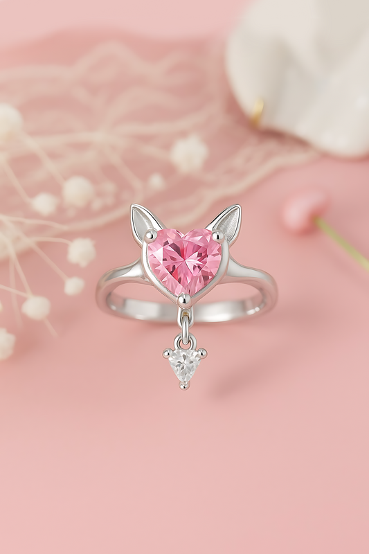 Evangeline Fox Heart Ring