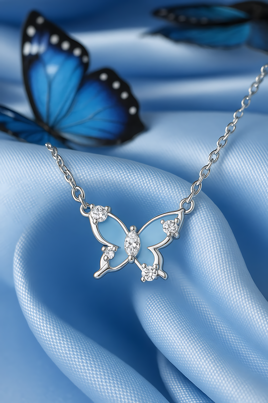 Donatella Glow in the Dark Butterfly Necklace