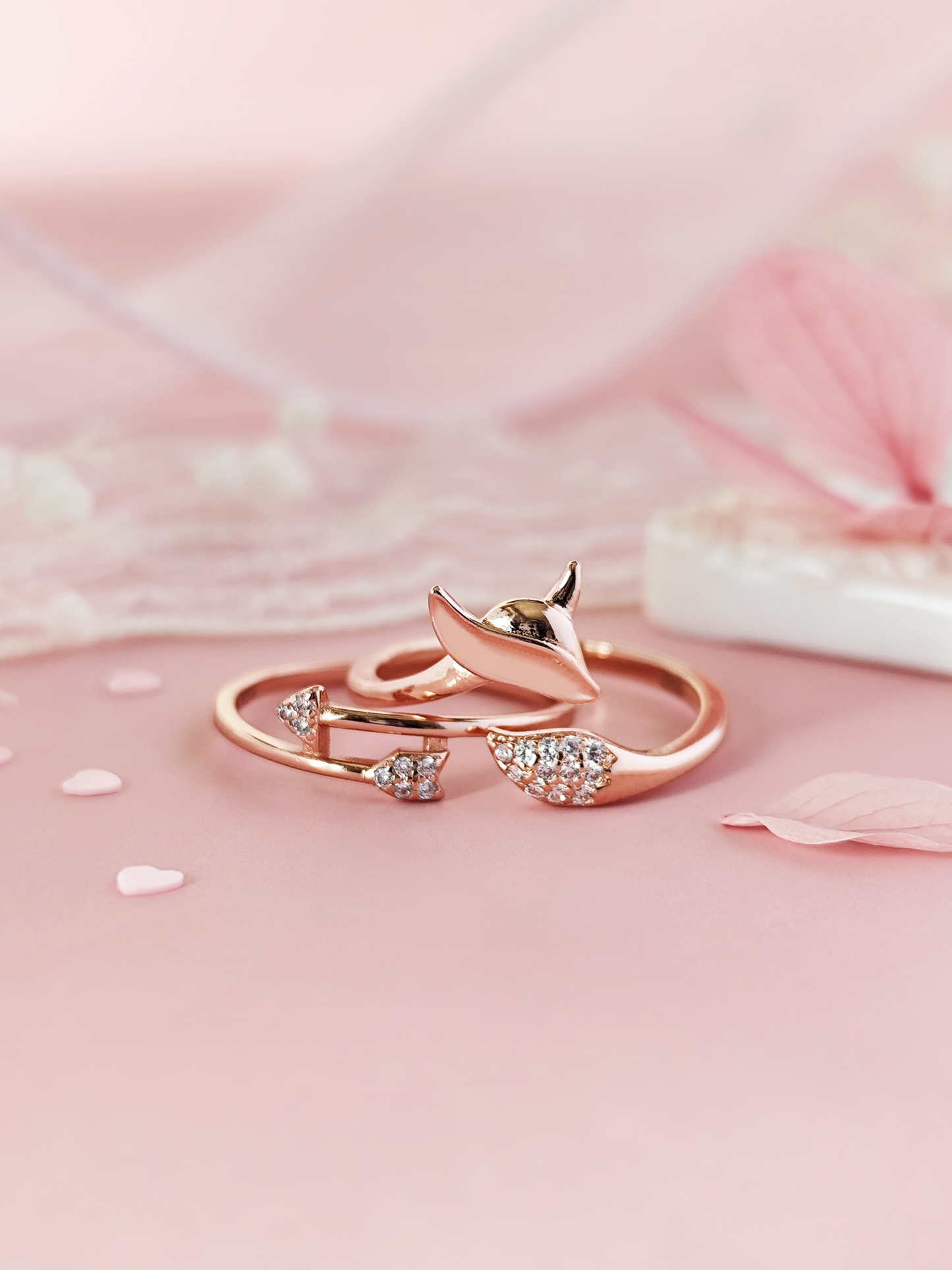 Fox & Arrow Ring Set