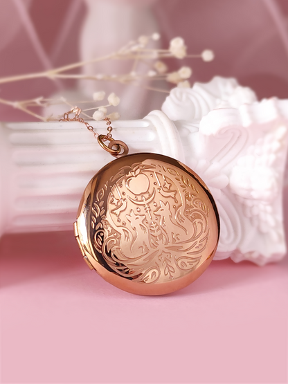 The Ballad of The Archer and the Fox Locket Necklace