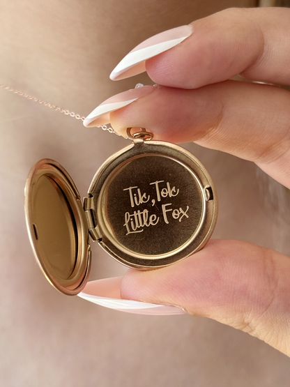 The Ballad of The Archer and the Fox Locket Necklace