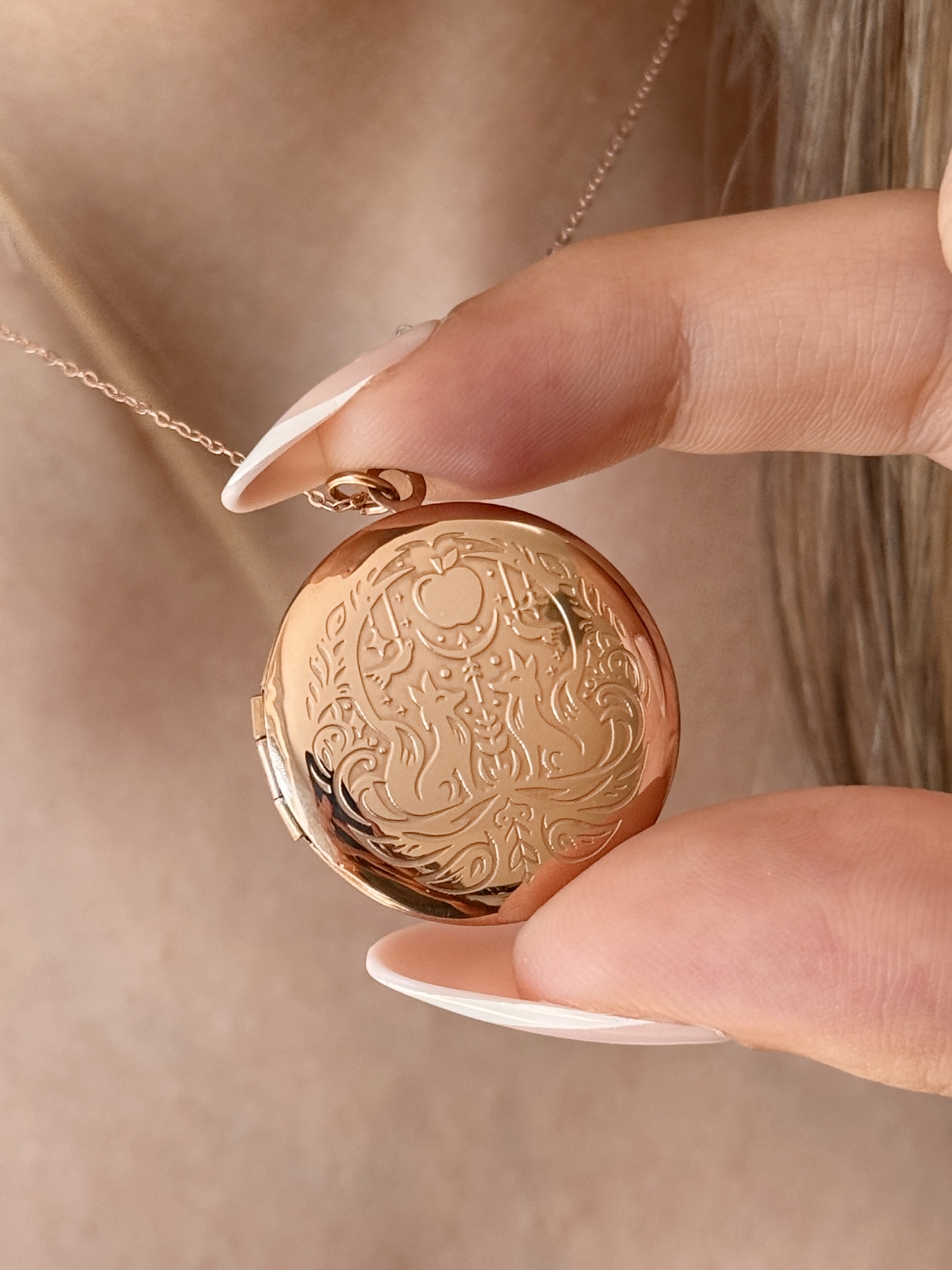 The Ballad of The Archer and the Fox Locket Necklace