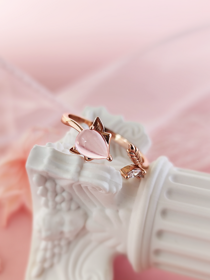 Fox Moonstone Ring