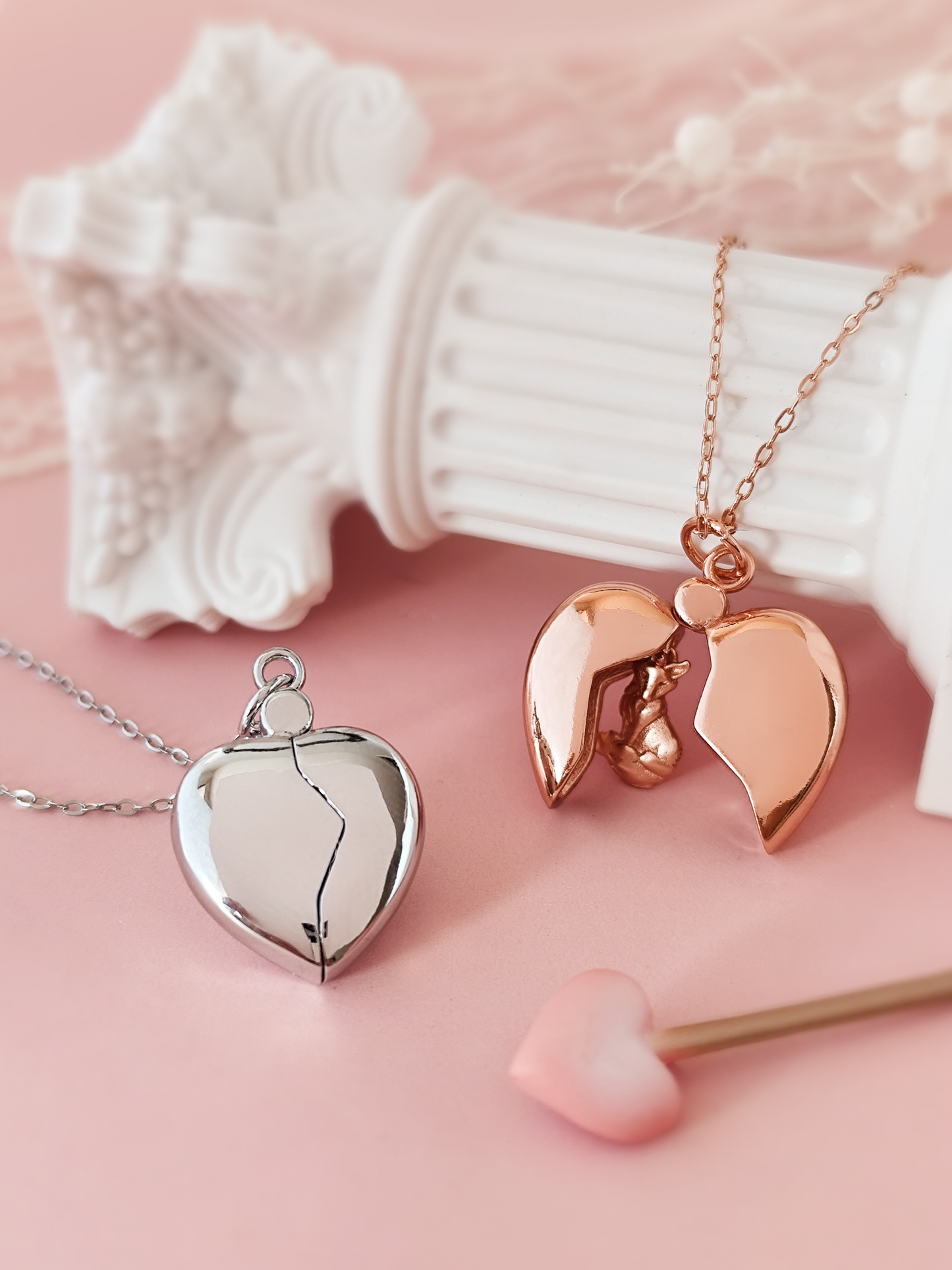 Jacks Broken Heart Locket Necklace