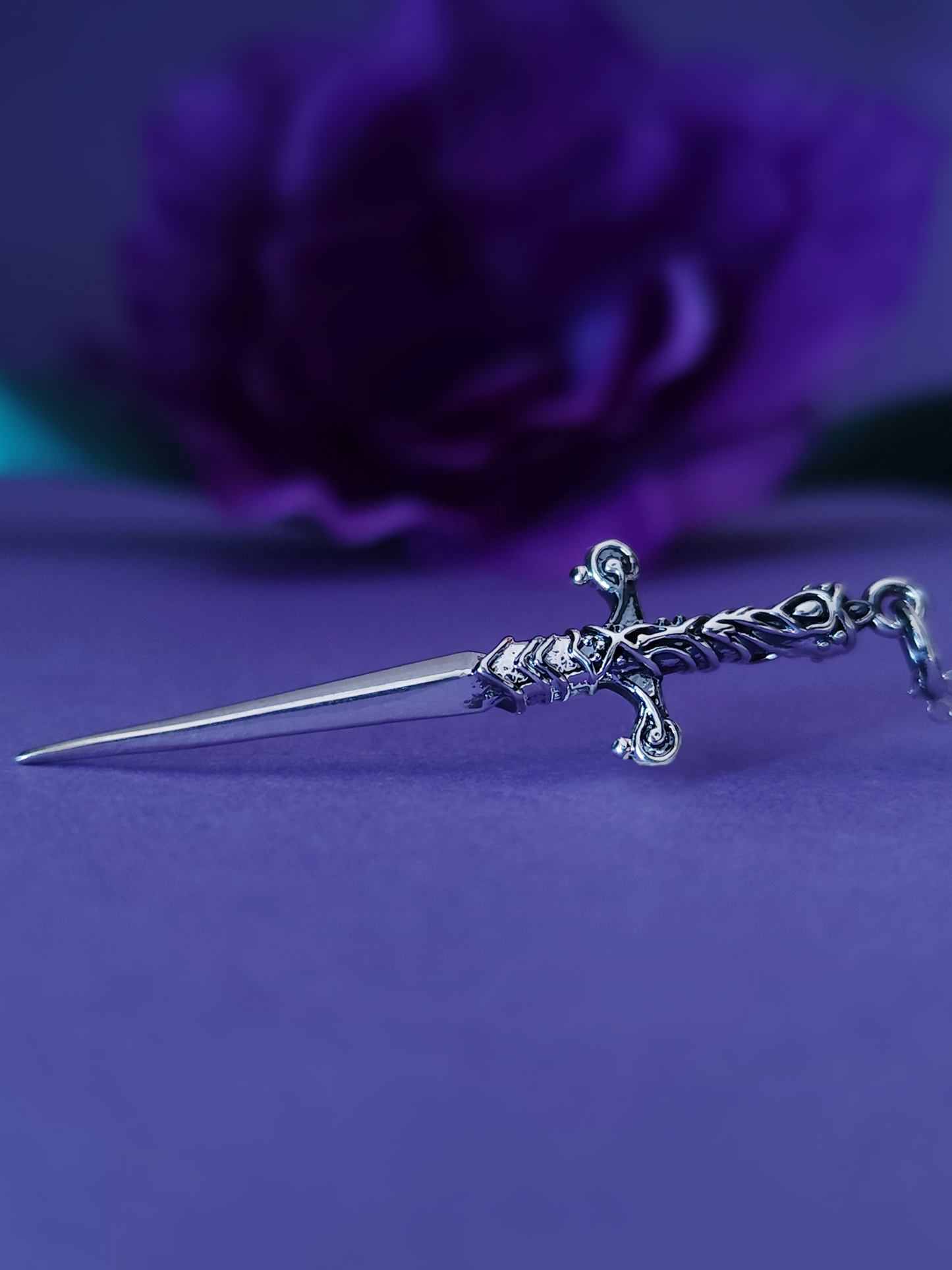 Paedyn Gray Dagger Necklace