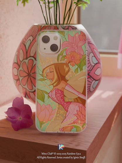 Flora Liquid Glitter iPhone / Samsung Cover