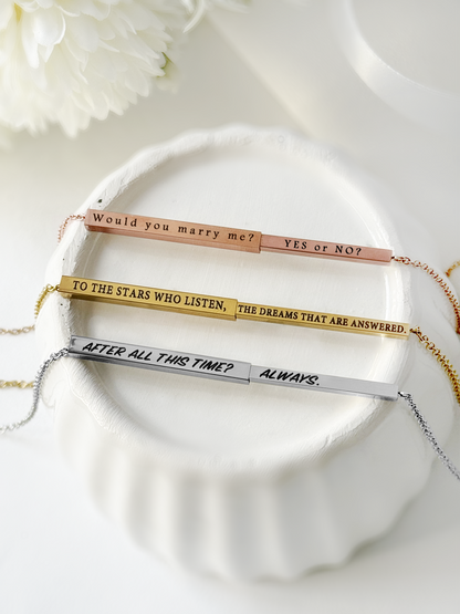 Hide Message Necklace