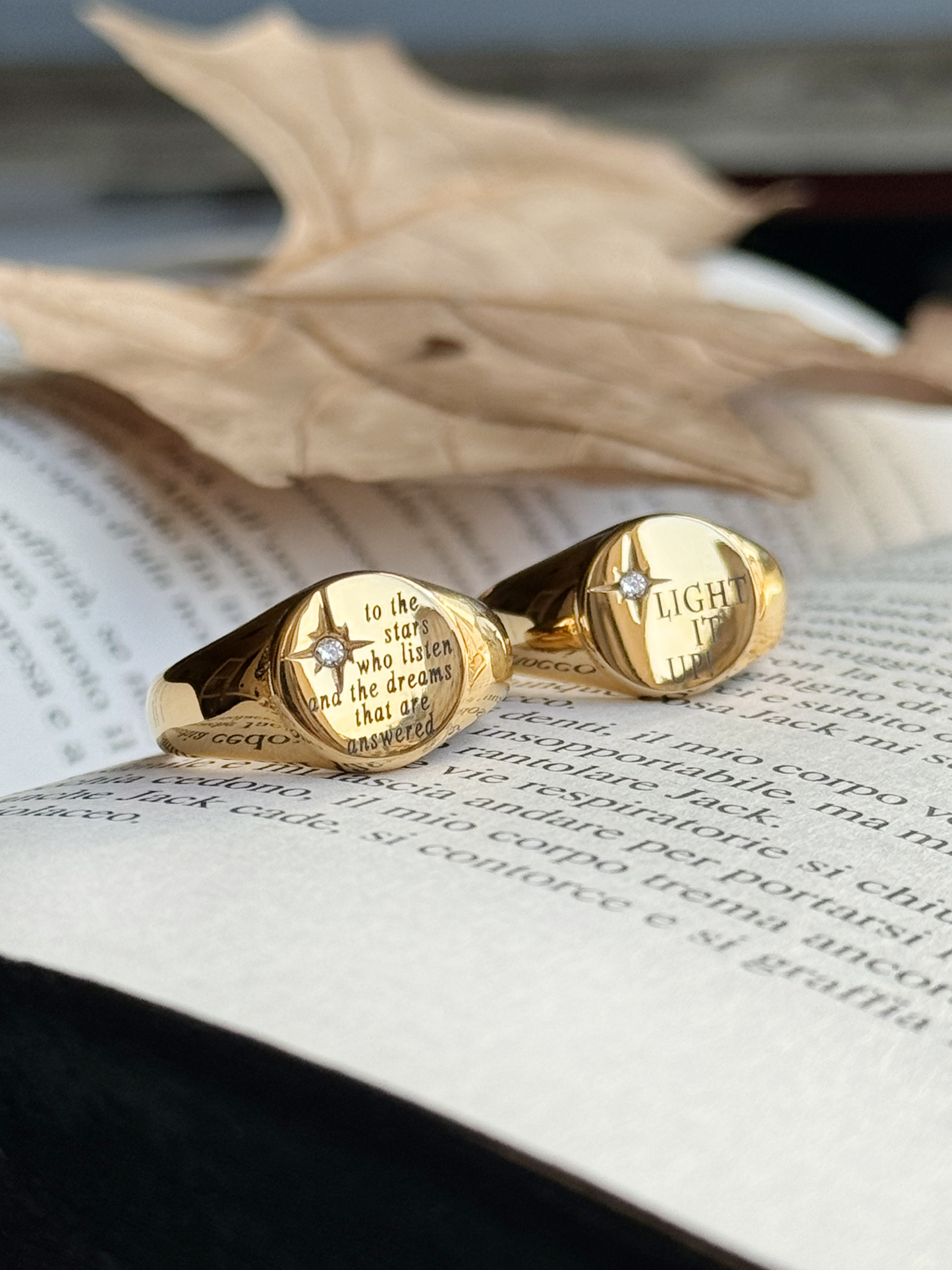 Bookish Quote Signet Ring