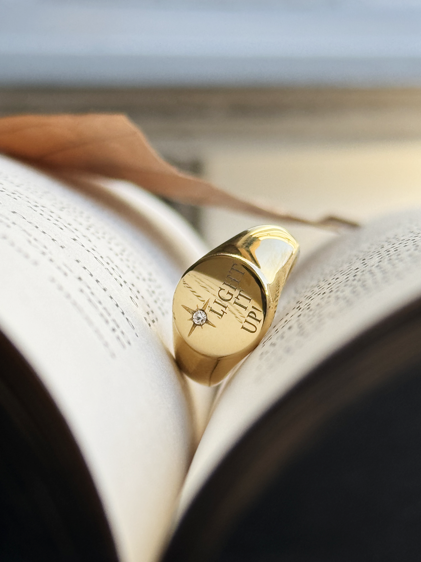 Bookish Quote Signet Ring