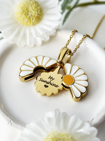 Custom Daisy Locket Necklace