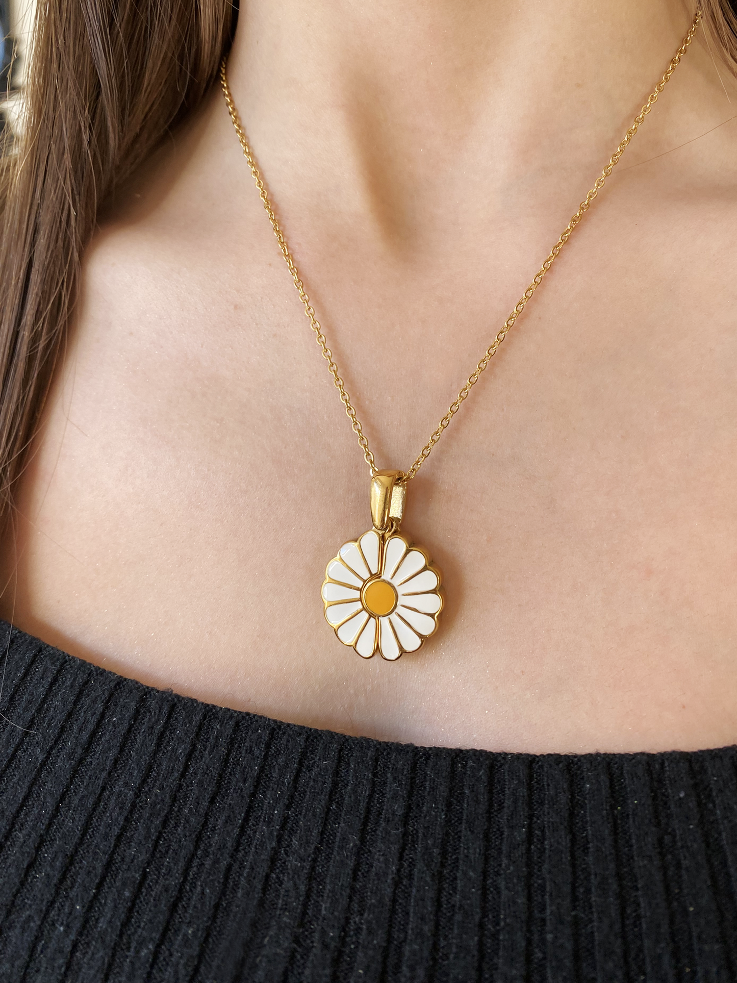 Custom Daisy Locket Necklace