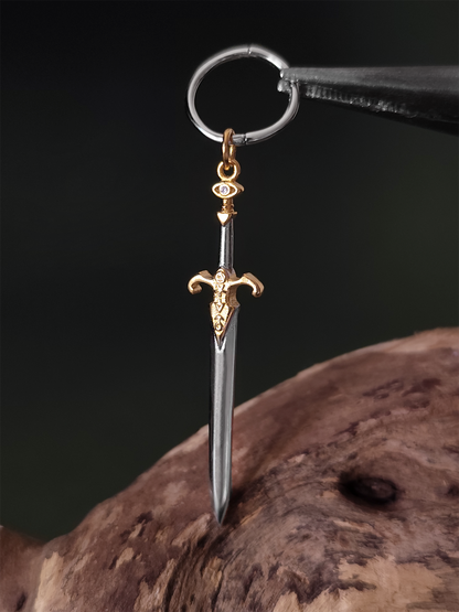 Damaris Sword Hoop Earring