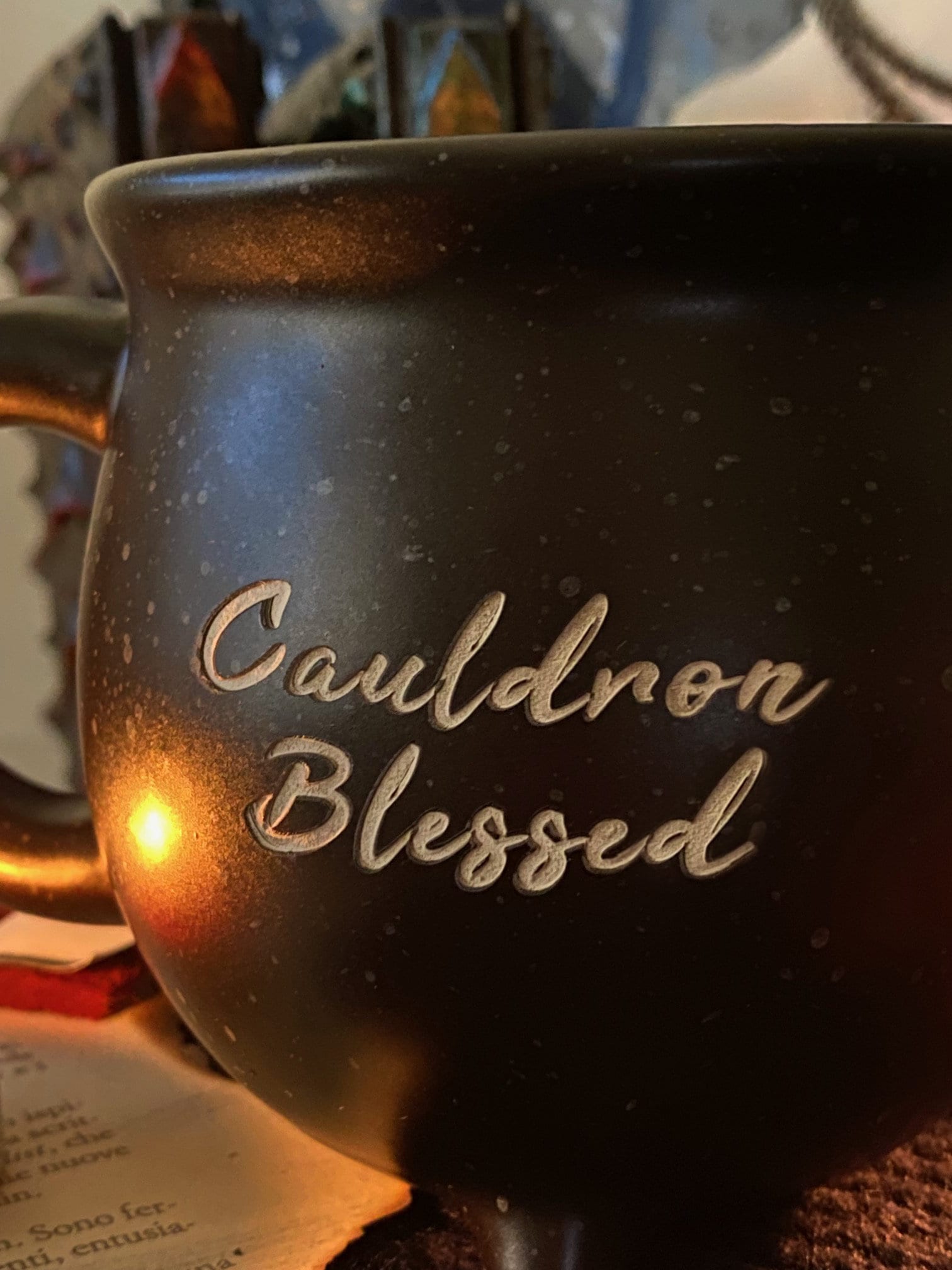 ACOTAR Cauldron Blessed Mug, Ceramic Acotar Mug, Night Court, Velaris, Nesta Cauldron Blessed, Bookish Gift, Book Lover, Book Mug,